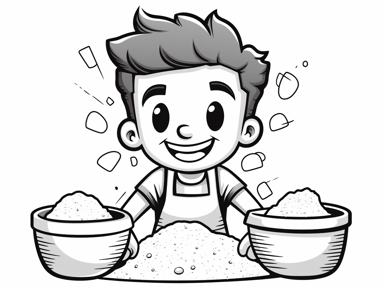 Whimsical Flour Coloring Page - Coloring Page