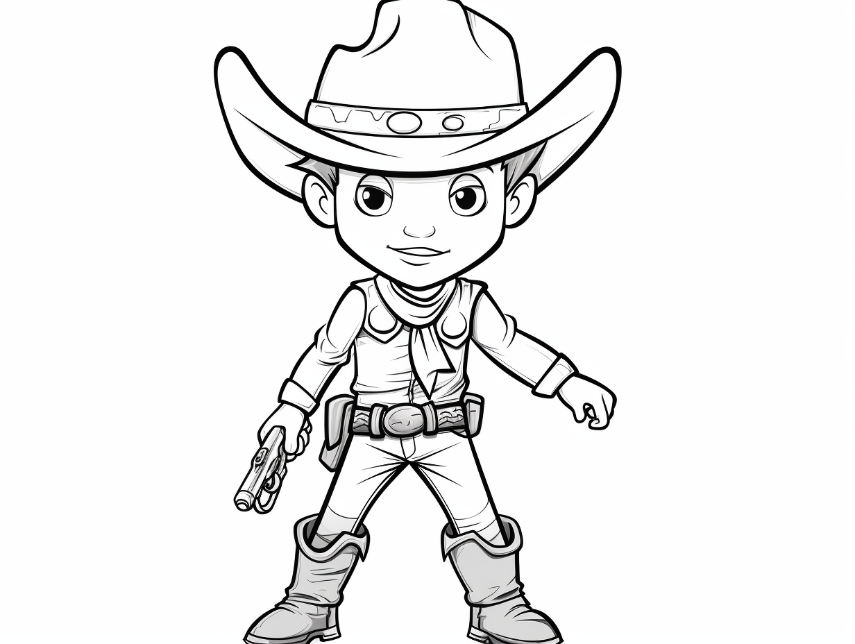 Wild West Coloring Sheet - Coloring Page