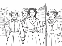 Free printable Women Changing History Coloring coloring page