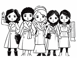 Free printable Women Making A Difference coloring page
