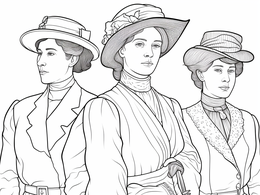 Free printable Women's Empowerment Coloring Sheet coloring page