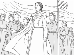 Free printable Women's Suffrage: Adult Coloring Inspiration coloring page