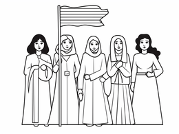 Free printable Women's Suffrage History Coloring coloring page
