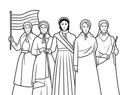 Free printable Women's Suffrage Movement Coloring coloring page