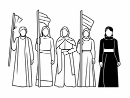 Free printable Women's Suffrage Story Coloring coloring page