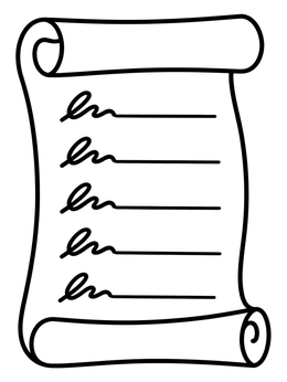 Free printable Suffrage Petition Scroll With Signatures coloring page