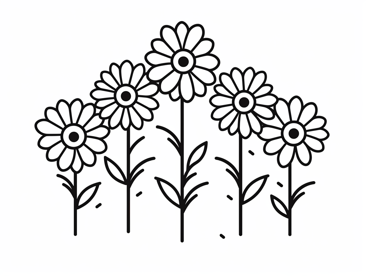 Wonderful Flower Coloring Sheets - Coloring Page