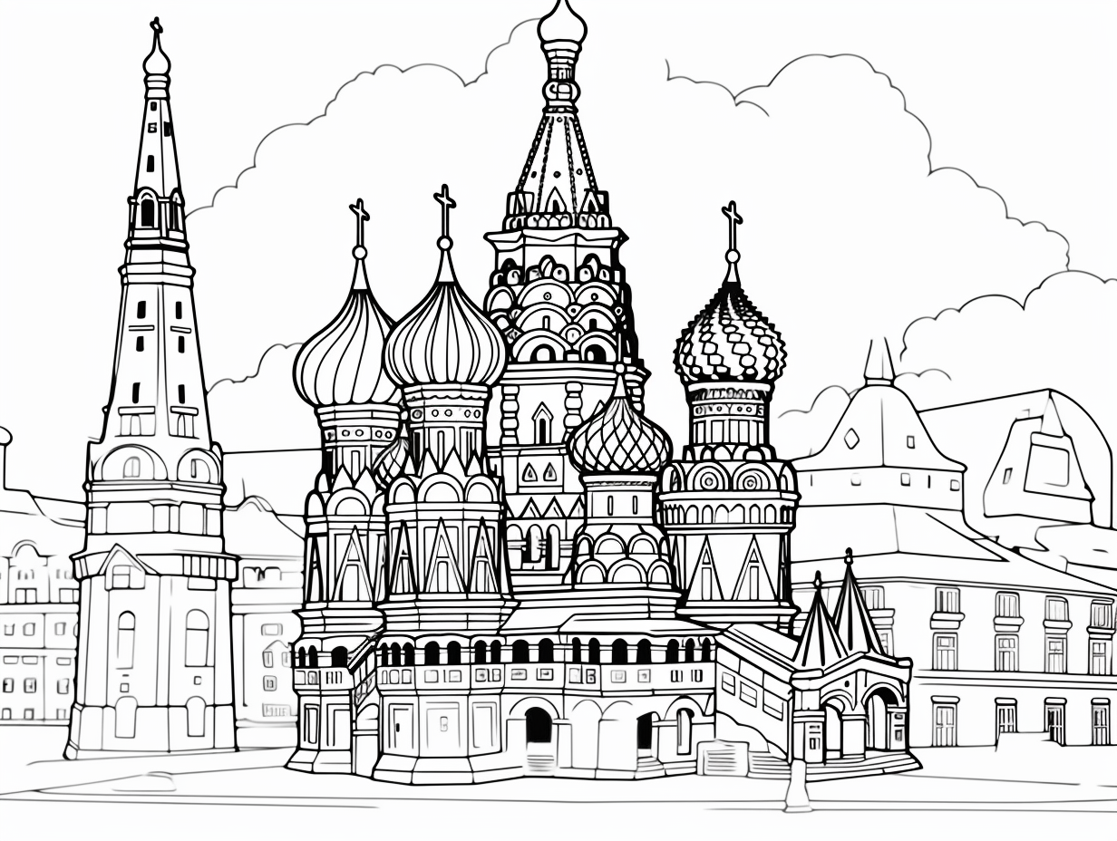 Wonderful World Of Russia Coloring Coloring Page Wonderful World Of Russia Coloring Coloring Page