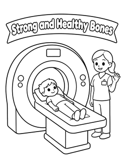 Free printable Child Having A Hospital Scan coloring page