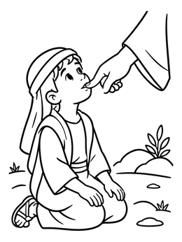 Free printable Young Jeremiah Called By God coloring page