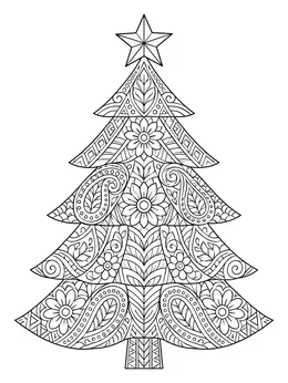 Zentangle Christmas Coloring Book for Adults cover page