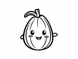Enchanting Zucchini Coloring Design - Coloring Page