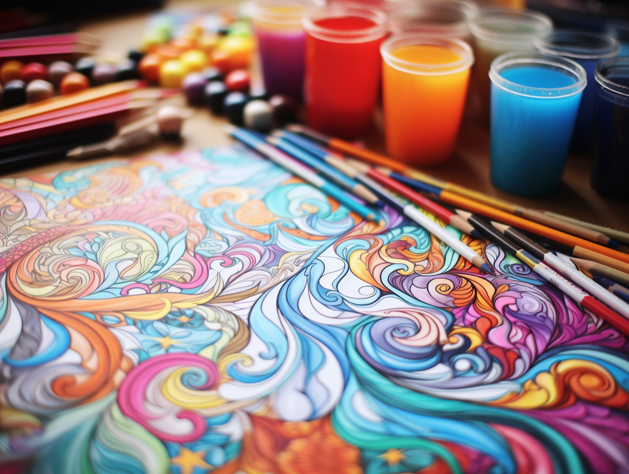 Journey into the Abstract: Using Coloring Pages to Explore Abstract Art Concepts
