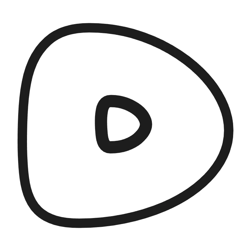 Bubble letter D – Hand-drawn style
