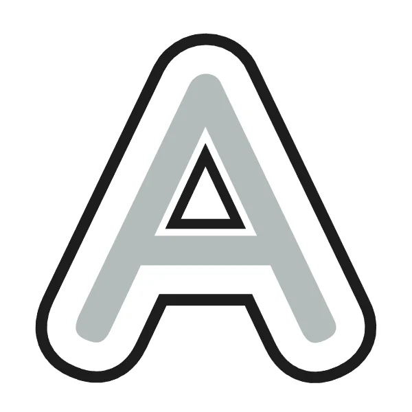 How to draw bubble letter A: step 2 of 4