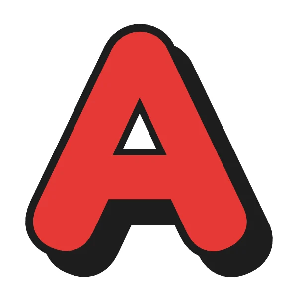 How to draw bubble letter A: step 4 of 4