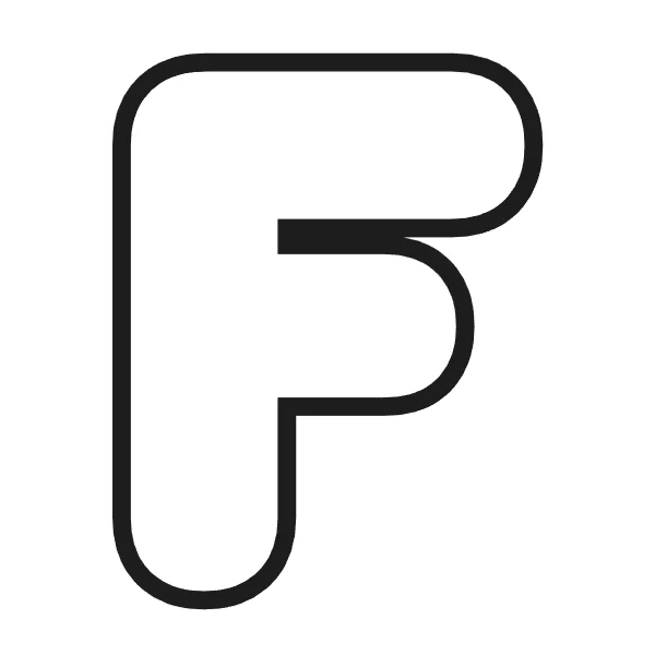 How to draw bubble letter F: step 3 of 4