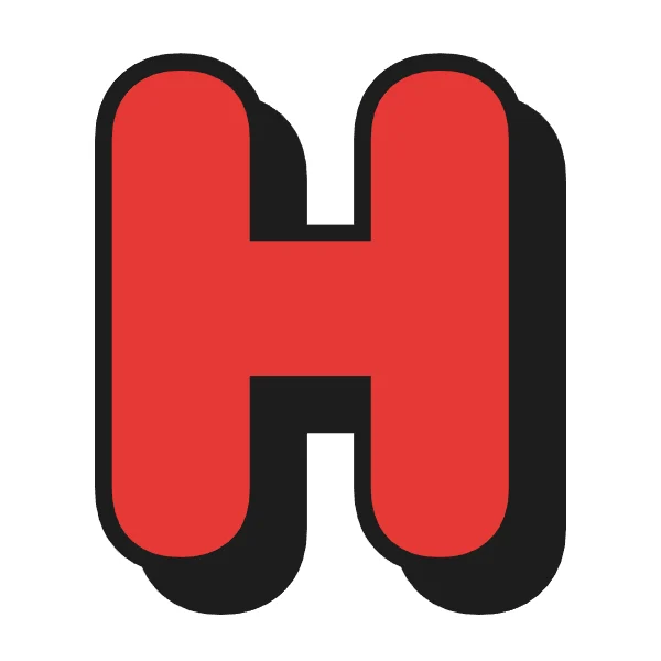 How to draw bubble letter H: step 4 of 4