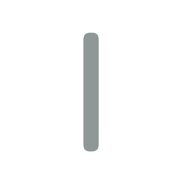 How to draw bubble letter I: step 1 of 4