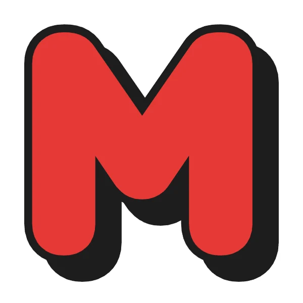 How to draw bubble letter M: step 4 of 4