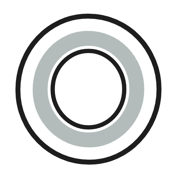 How to draw bubble letter O: step 2 of 4