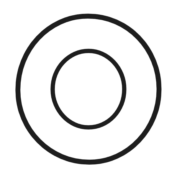 How to draw bubble letter O: step 3 of 4