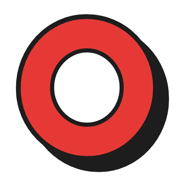 How to draw bubble letter O: step 4 of 4