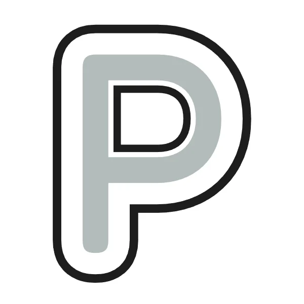 How to draw bubble letter P: step 2 of 4