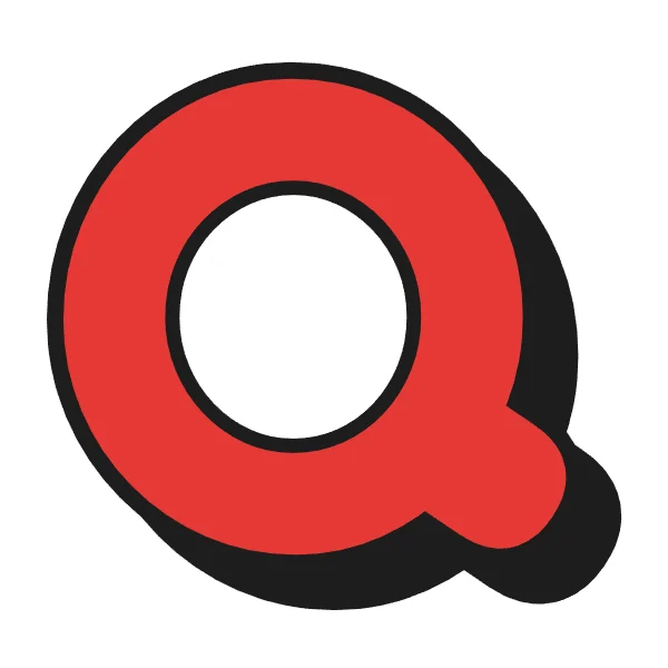 How to draw bubble letter Q: step 4 of 4