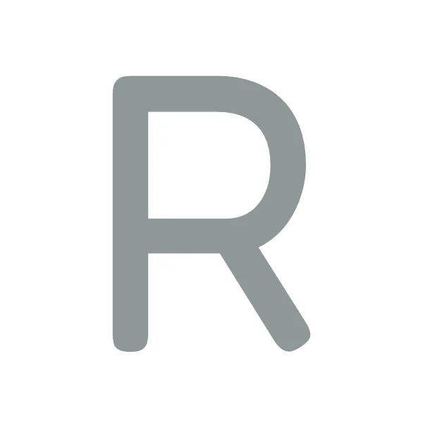 How to draw bubble letter R: step 1 of 4