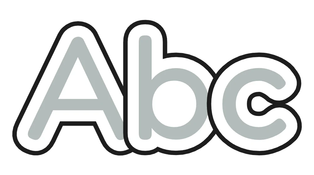 How to draw bubble letters: step 2 of 5