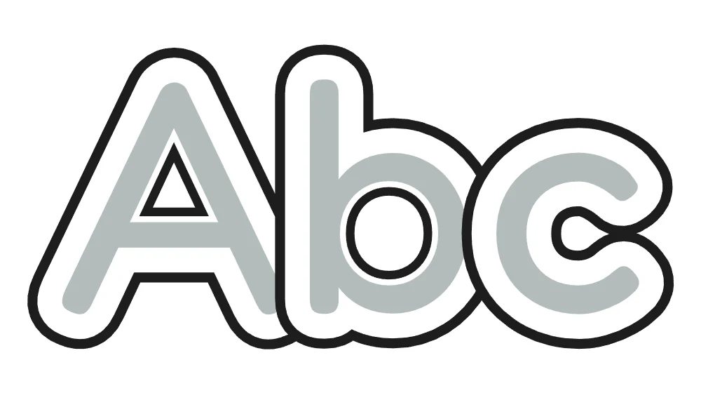 How to draw bubble letters: step 3 of 5