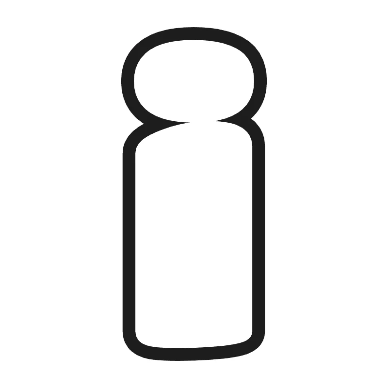 Lowercase bubble letter i – Bold style