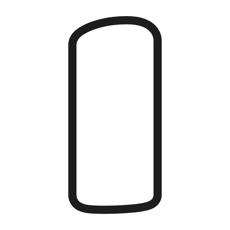 Bubble letter I – Bold style