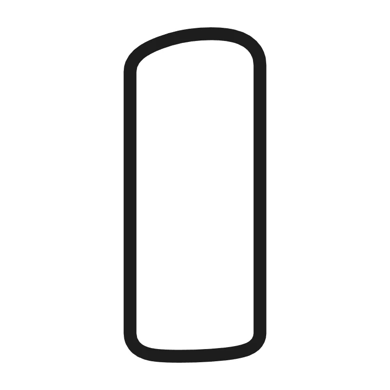 Lowercase bubble letter l – Bold style