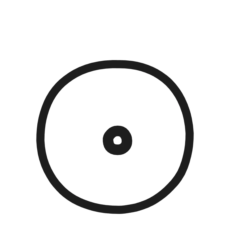 Lowercase bubble letter o – Cute style