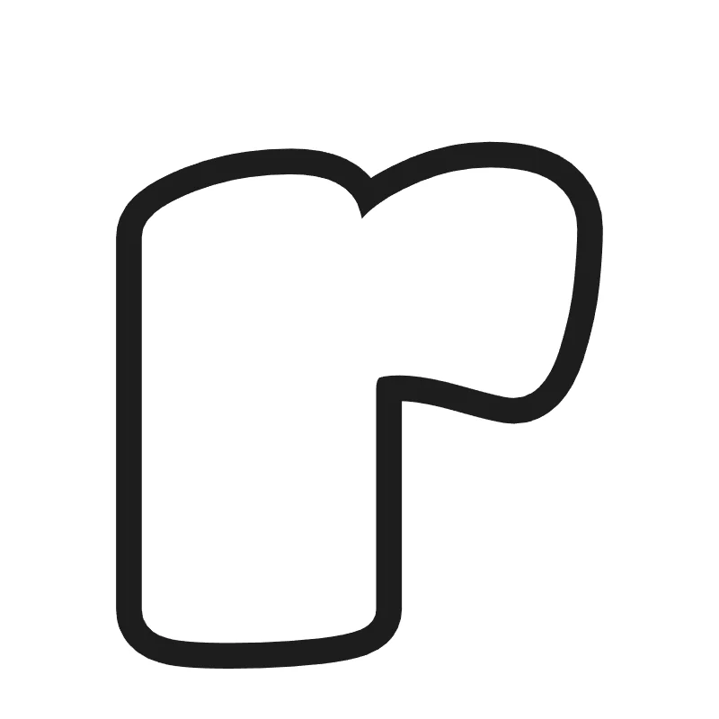 Lowercase bubble letter r – Bold style