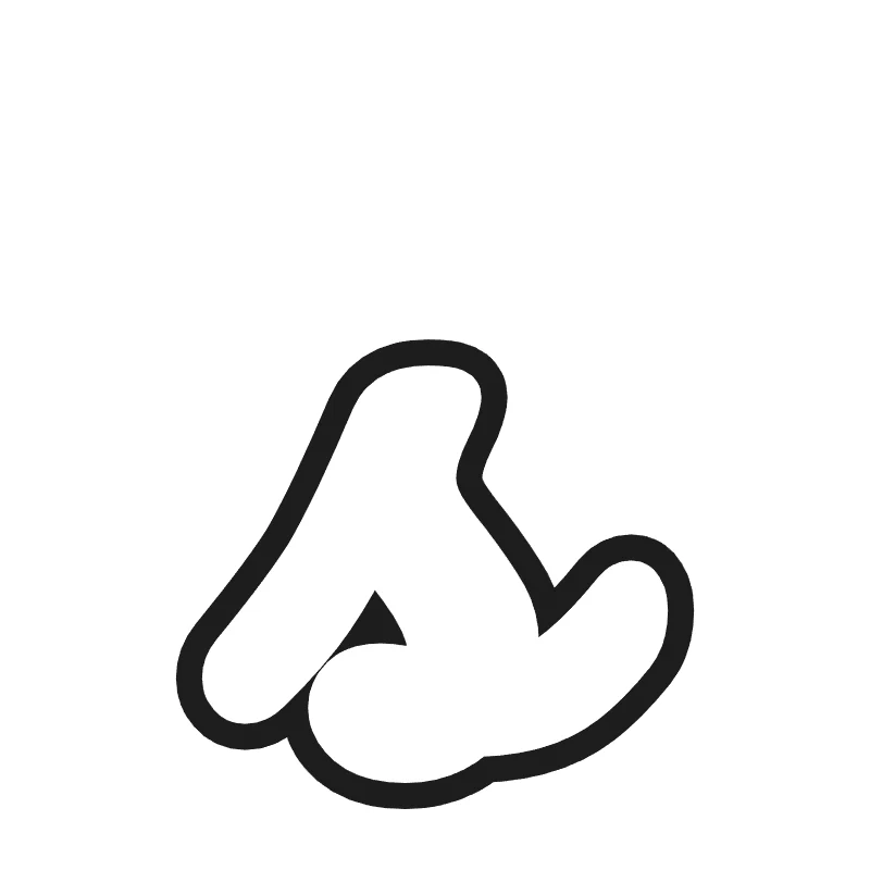 Lowercase bubble letter s – Cursive style