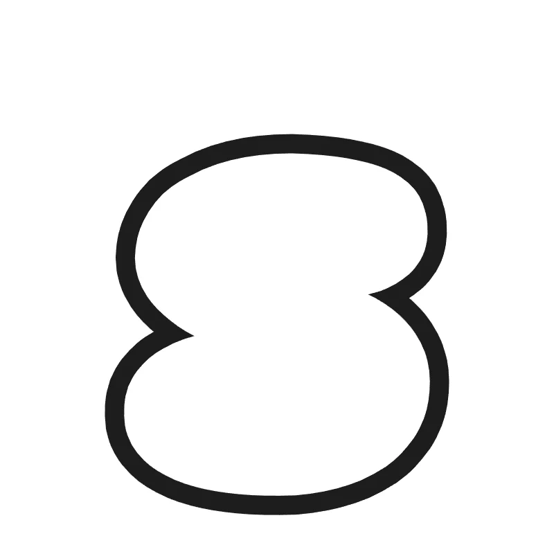 Lowercase bubble letter s – Cute style