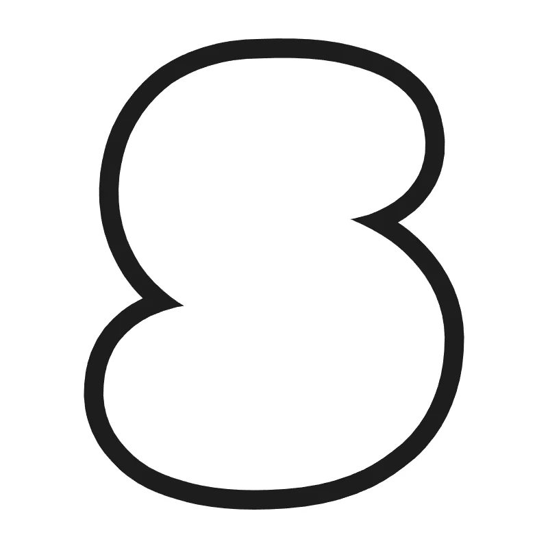 Bubble letter S – Cute style