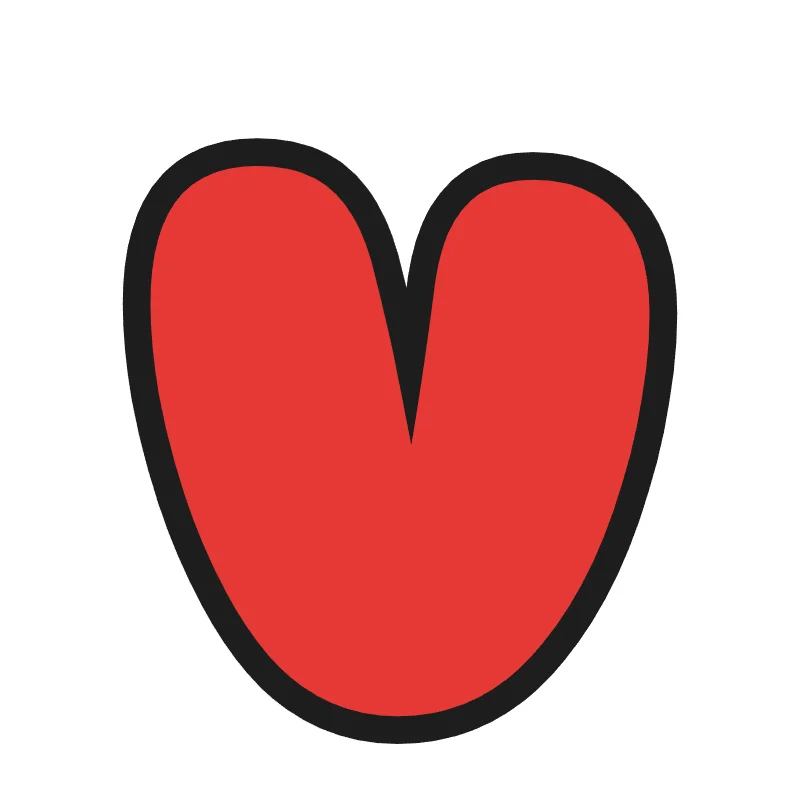 Lowercase bubble letter v – Rainbow style