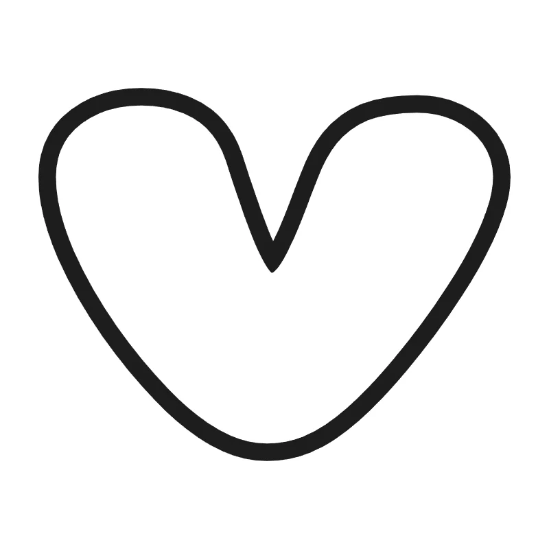 Bubble letter V – Hand-drawn style