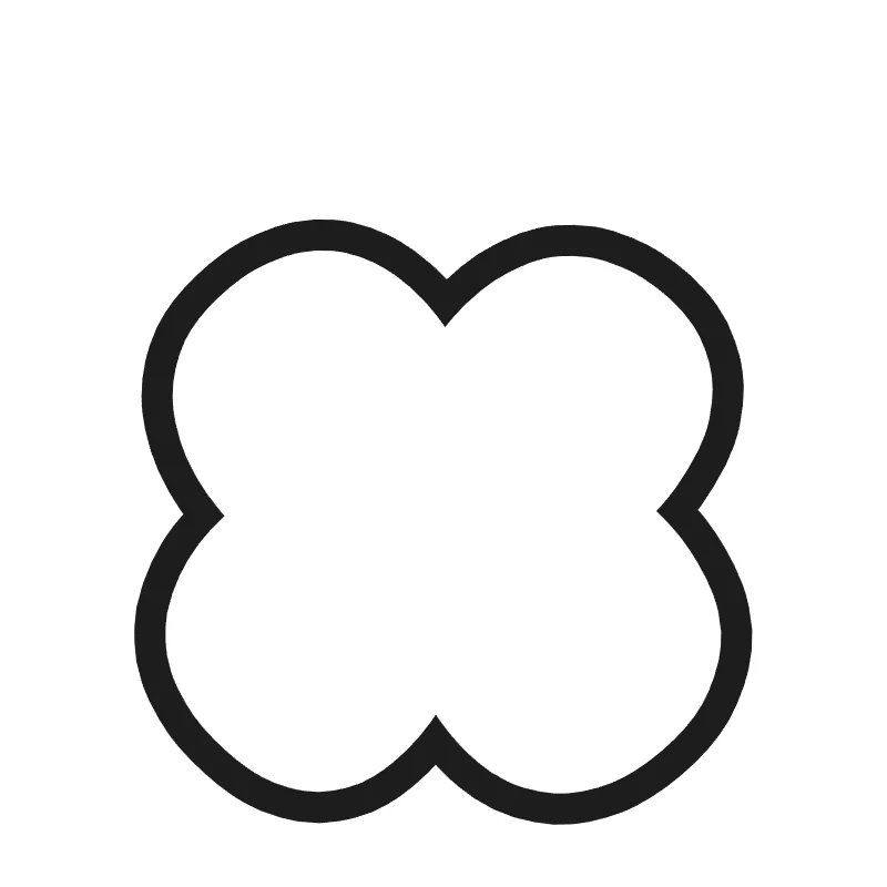 Lowercase bubble letter x – Cute style