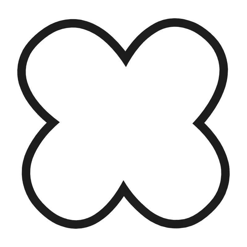 Bubble letter X – Cute style