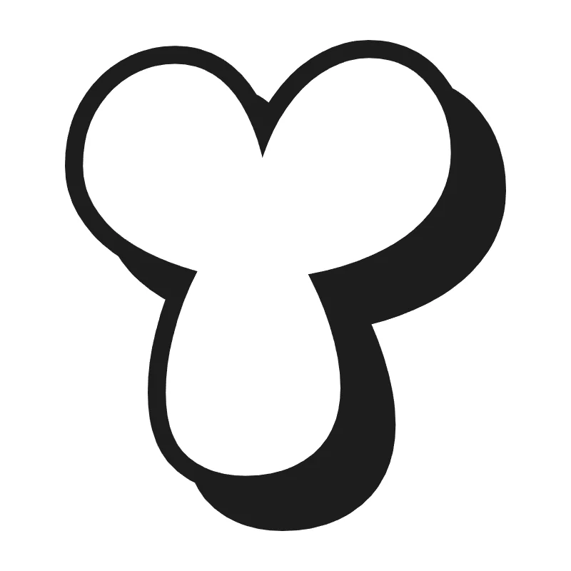 Bubble letter Y – Shadow style