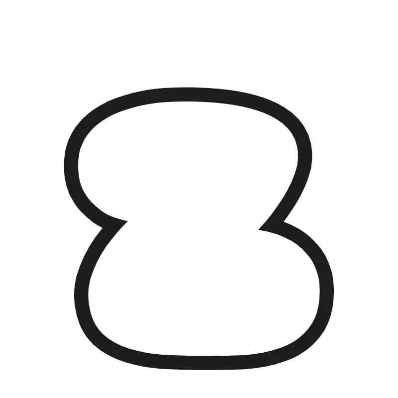 Lowercase bubble letter z – Cute style