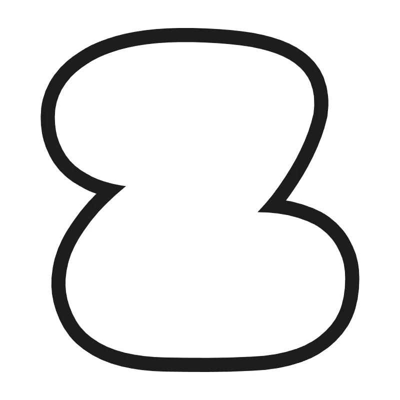 Bubble letter Z – Cute style