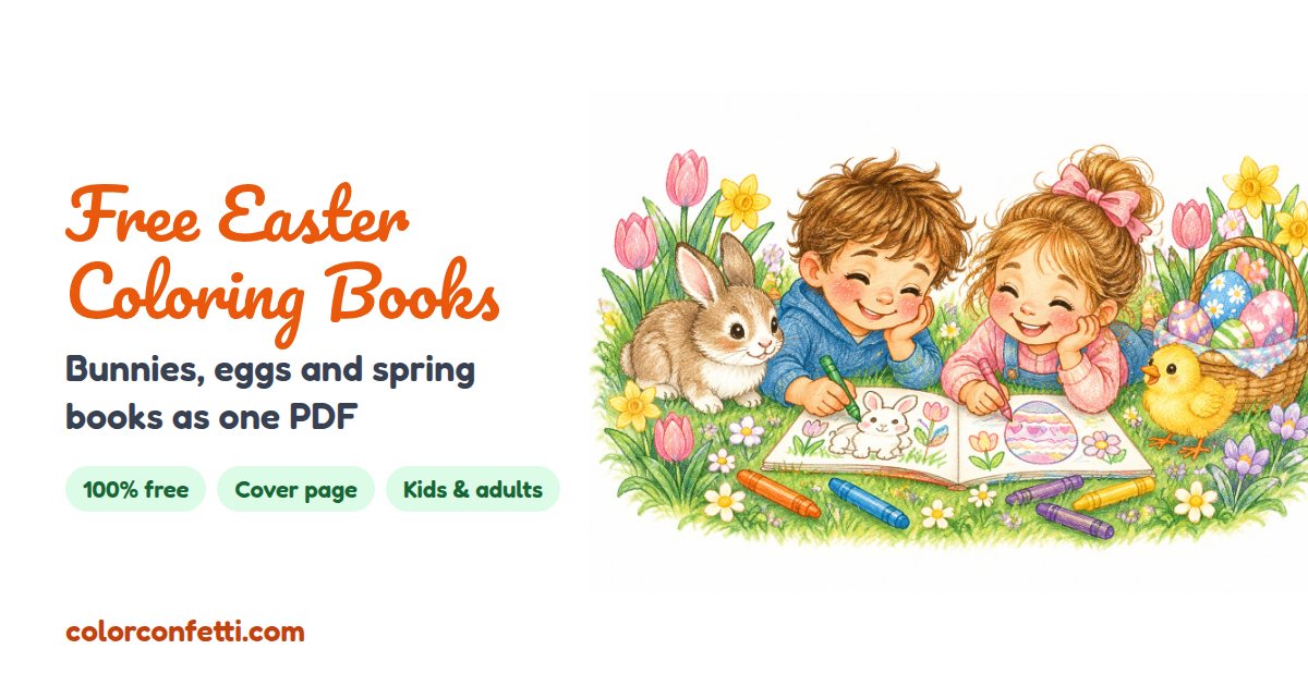 23 Free Easter Coloring Books (Printable PDFs)