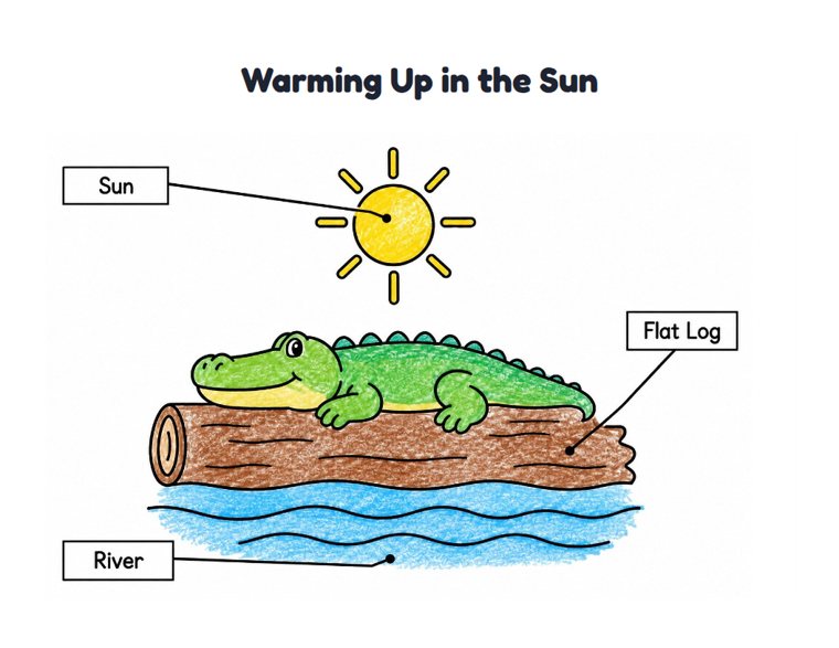 Warming Up in the Sun worksheet (Easy, Pre-K–K)