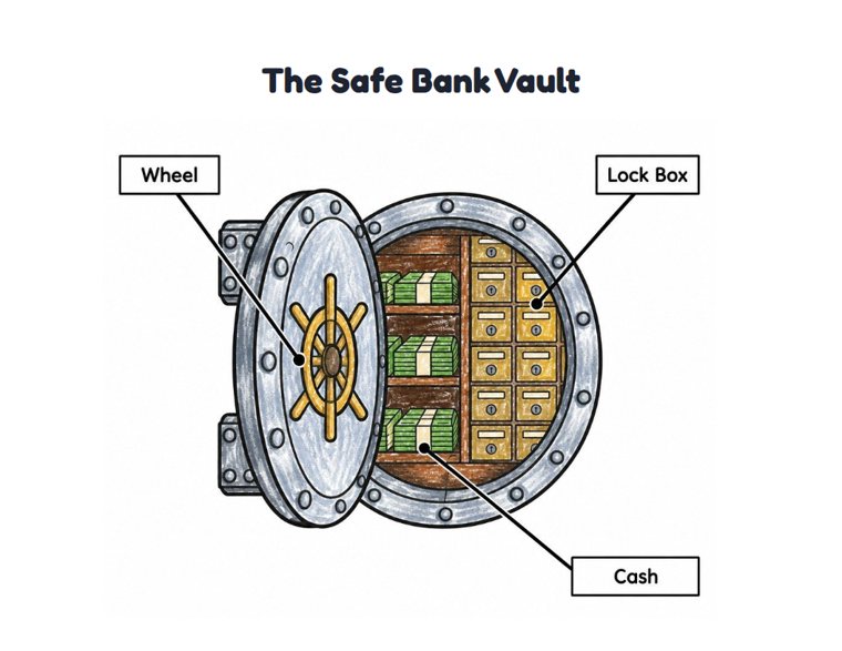 The Safe Bank Vault worksheet (Easy, Pre-K–K)
